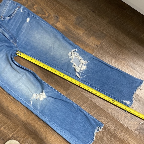 MOTHER SUPERIOR INSIDER CROP STEP CHEW IN DESTROYED BILLS HIRISE STRAIGHT LEG - Picture 16 of 16